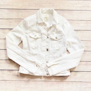 Bershka White Denim Jacket